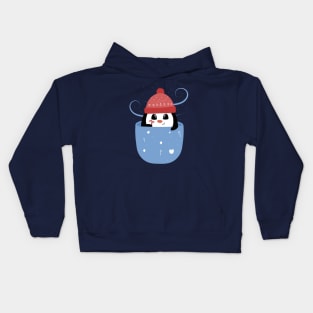 Cute Baby Penguin in Pocket Kids Hoodie